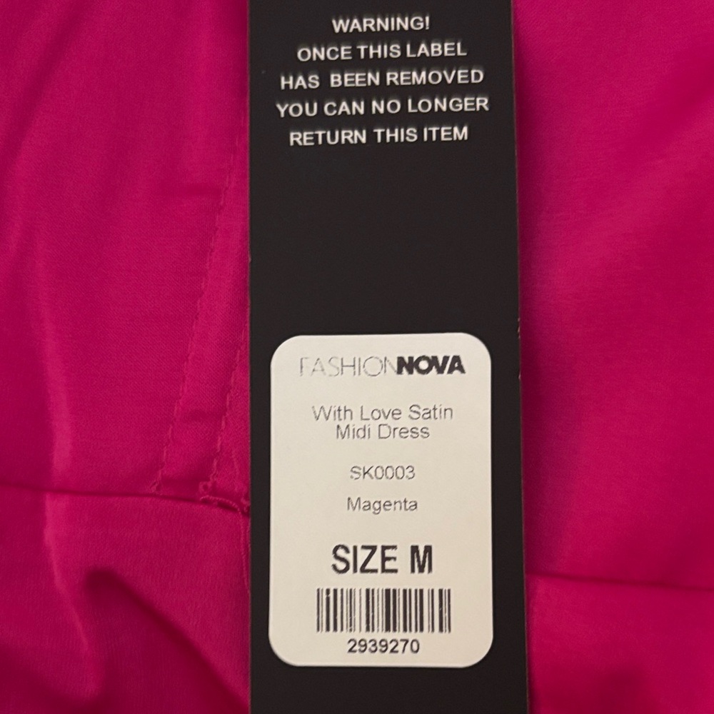 Fashion Nova Hot Pink Dress - Picture 2 of 6